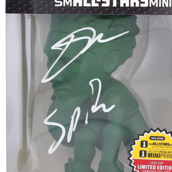 Donovan Mitchell Cleveland Cavaliers Autographed Fanatics Authentic smALL-STARS Minis Uncommon Dark Green Chase Variant 6 Vinyl Figurine with Spida Inscription