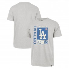 Los Angeles Dodgers Shohei Ohtani 47 Gray Franklin T-Shirt