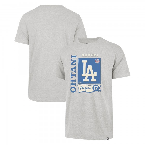 Los Angeles Dodgers Shohei Ohtani 47 Gray Franklin T-Shirt