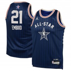 Игровая джерси Подростковая Joel Embiid Jordan Brand Navy 2024 NBA All-Star Game Swingman