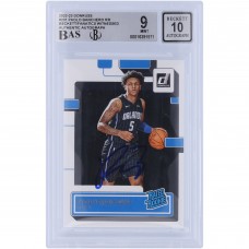 Paolo Banchero Orlando Magic Autographed 2022-23 Panini Donruss Rated Rookie #201 Beckett Fanatics Witnessed Authenticated 9/10 Rookie Card