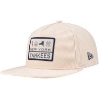 New York Yankees New Era Khaki Summer Essential Golfer Snapback Hat