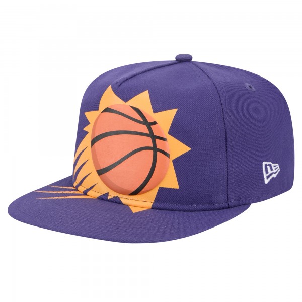 Бейсболка Phoenix Suns New Era Purple Oversized Puff Print Logo Golfer