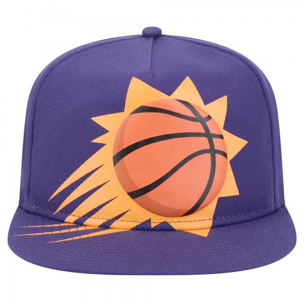 Бейсболка Phoenix Suns New Era Purple Oversized Puff Print Logo Golfer