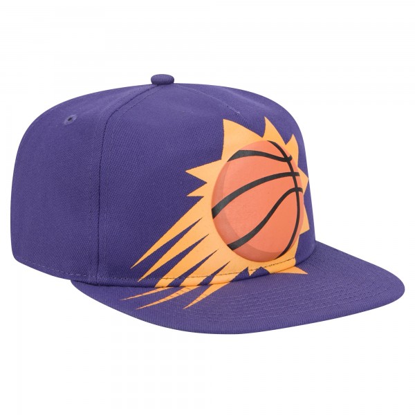 Бейсболка Phoenix Suns New Era Purple Oversized Puff Print Logo Golfer