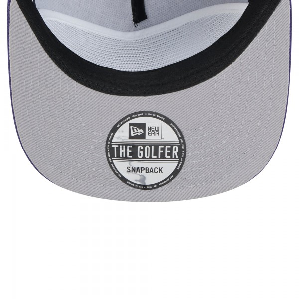 Бейсболка Phoenix Suns New Era Purple Oversized Puff Print Logo Golfer