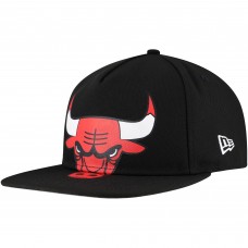 Бейсболка Chicago Bulls New Era Oversized Puff Print Logo Golfer - Black