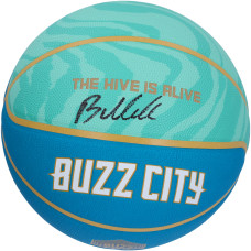 Мяч с автографом Brandon Miller Charlotte Hornets Fanatics Authentic Wilson 2023-24 City Edition Collectors