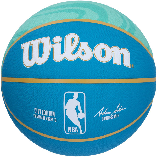 Мяч с автографом Brandon Miller Charlotte Hornets Fanatics Authentic Wilson 2023-24 City Edition Collectors