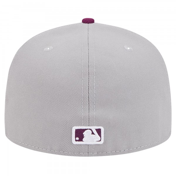 Бейсболка Los Angeles Dodgers New Era Gray/Purple Two-Tone Color Pack 59FIFTY