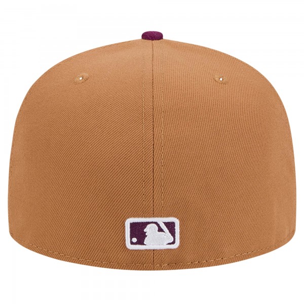 Бейсболка Los Angeles Dodgers New Era Brown/Purple Two-Tone Color Pack 59FIFTY