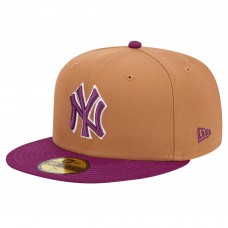 Бейсболка New York Yankees New Era Brown/Purple Two-Tone Color Pack 59FIFTY
