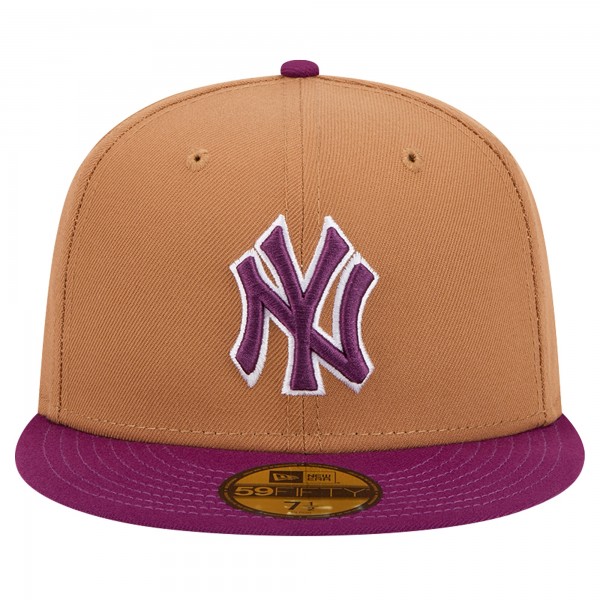 Бейсболка New York Yankees New Era Brown/Purple Two-Tone Color Pack 59FIFTY