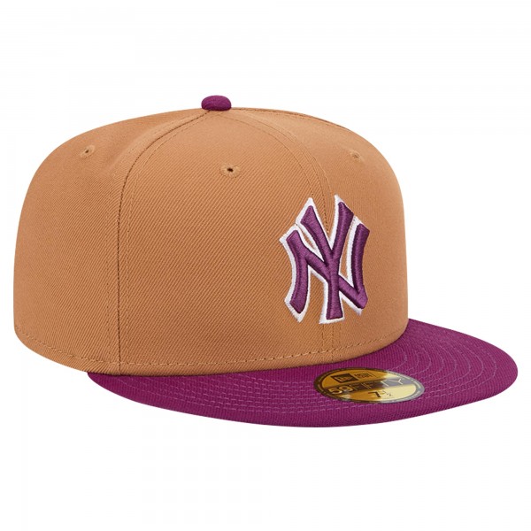 Бейсболка New York Yankees New Era Brown/Purple Two-Tone Color Pack 59FIFTY