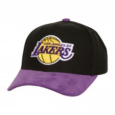 Бейсболка Los Angeles Lakers Mitchell & Ness Corduroy Pro Crown - Black