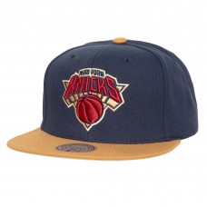 New York Knicks Mitchell & Ness Work It Snapback Hat - Navy
