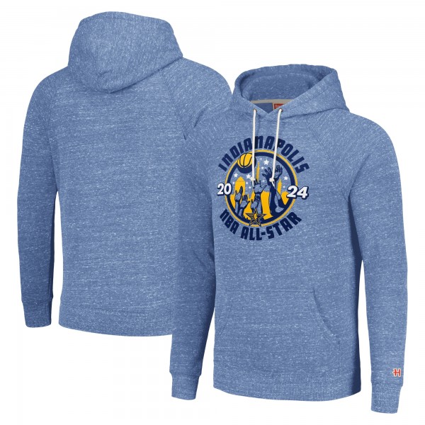 Толстовка Homage Unisex 2024 NBA All-Star Game Tri-Blend Raglan - Light Blue