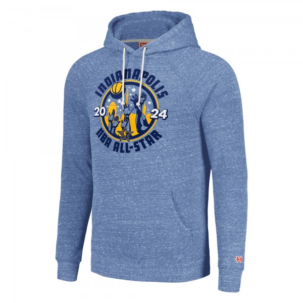 Толстовка Homage Unisex 2024 NBA All-Star Game Tri-Blend Raglan - Light Blue