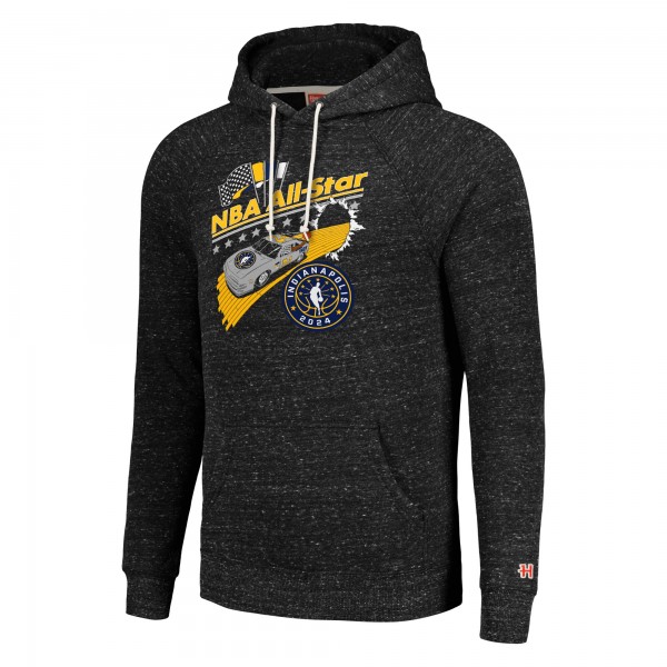 Толстовка Homage Unisex 2024 NBA All-Star Game Pace Car Tri-Blend Raglan - Charcoal