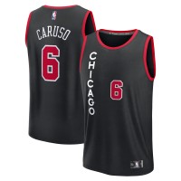 Игровая джерси Alex Caruso Chicago Bulls Fast Break - Black - City Edition