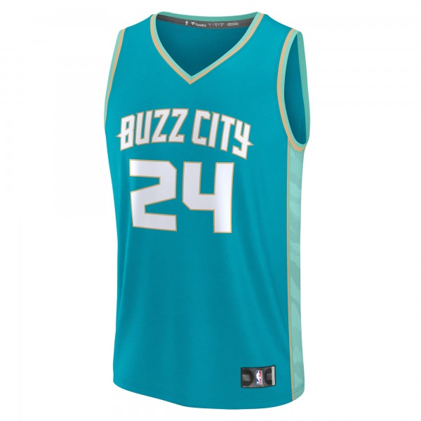 Игровая джерси Brandon Miller Charlotte Hornets Fast Break - Teal - City Edition