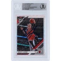Zach LaVine Chicago Bulls Autographed 2019-20 Panini Donruss Optic Fanatics Box Set #64 Beckett Fanatics Witnessed Authenticated Card