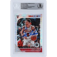 Zach LaVine Chicago Bulls Autographed 2019-20 Panini Hoops Premium Stock Pulsar Prizms #25 Beckett Fanatics Witnessed Authenticated Card