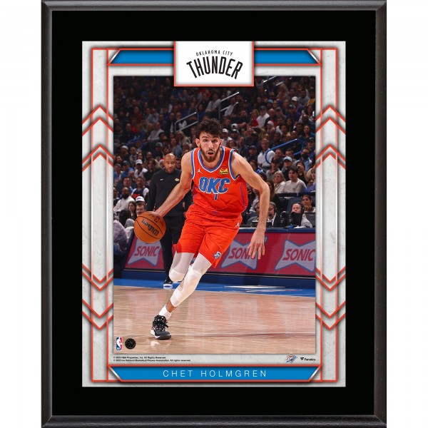 Chet Holmgren Oklahoma City Thunder Authentic 10.5 x 13 Sublimated Player Plaque