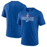 Los Angeles Dodgers Fanatics Royal Exclusive Neon Tri-Blend T-Shirt
