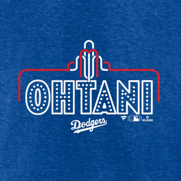 Los Angeles Dodgers Fanatics Royal Exclusive Neon Tri-Blend T-Shirt