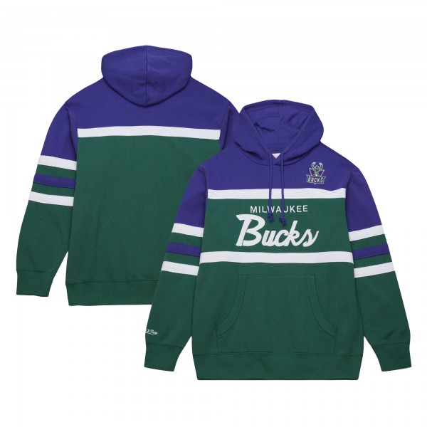 Толстовка Milwaukee Bucks Mitchell & Ness Head Coach - Green/Purple