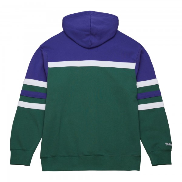 Толстовка Milwaukee Bucks Mitchell & Ness Head Coach - Green/Purple