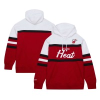 Толстовка Miami Heat Mitchell & Ness Head Coach - Red/White