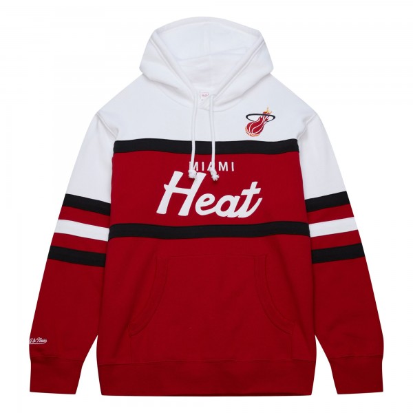 Толстовка Miami Heat Mitchell & Ness Head Coach - Red/White