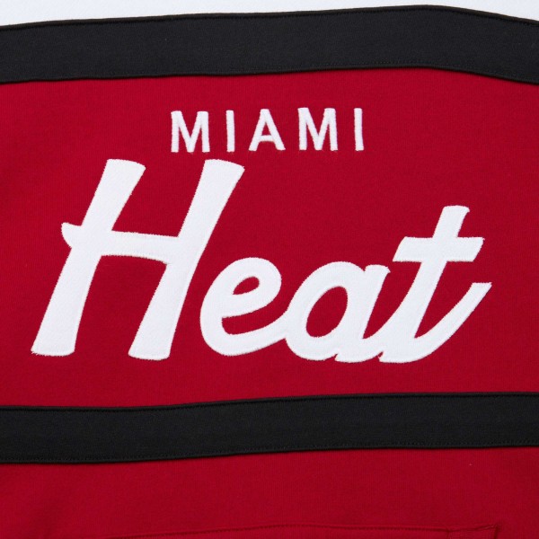 Толстовка Miami Heat Mitchell & Ness Head Coach - Red/White