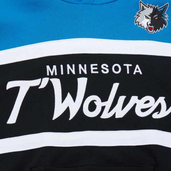 Толстовка Minnesota Timberwolves Mitchell & Ness Head Coach - Black/Blue