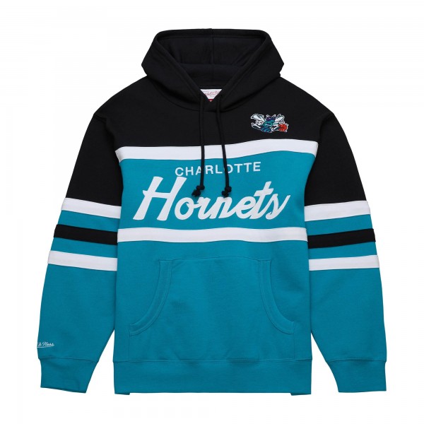 Толстовка Charlotte Hornets Mitchell & Ness Head Coach - Teal/Black