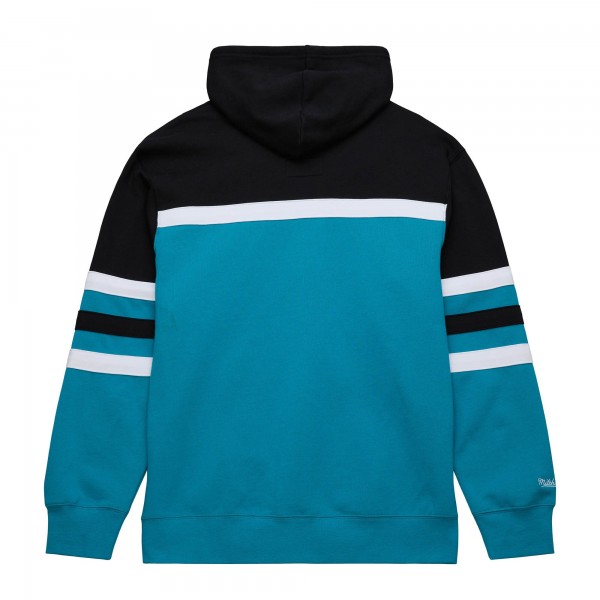 Толстовка Charlotte Hornets Mitchell & Ness Head Coach - Teal/Black