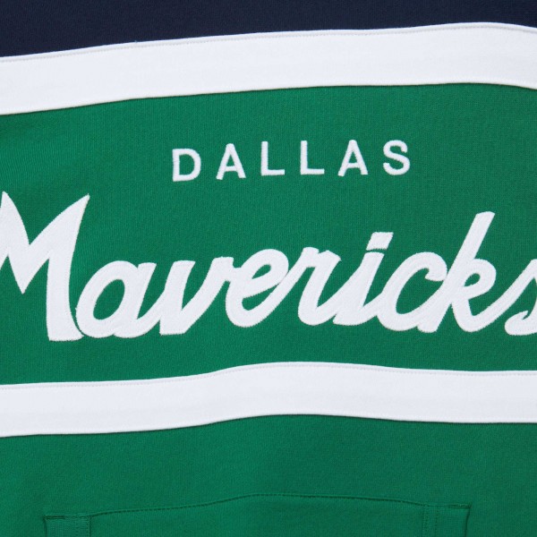 Толстовка Dallas Mavericks Mitchell & Ness Head Coach - Green/Navy