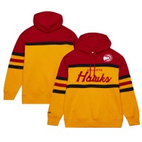 Толстовка Atlanta Hawks Mitchell & Ness Head Coach - Gold/Red