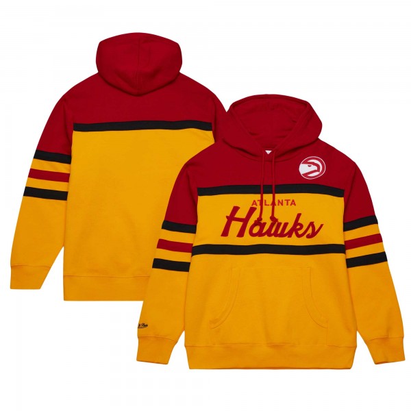 Толстовка Atlanta Hawks Mitchell & Ness Head Coach - Gold/Red