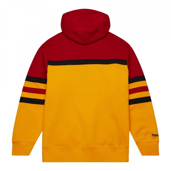 Толстовка Atlanta Hawks Mitchell & Ness Head Coach - Gold/Red