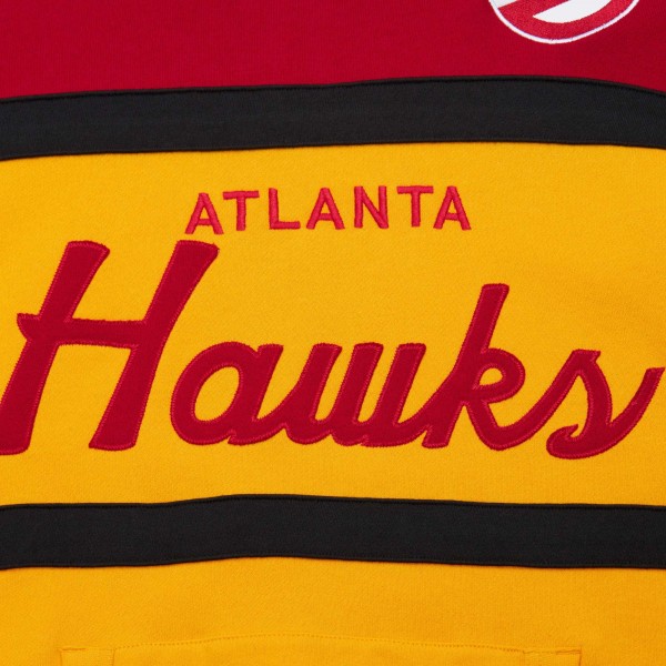 Толстовка Atlanta Hawks Mitchell & Ness Head Coach - Gold/Red