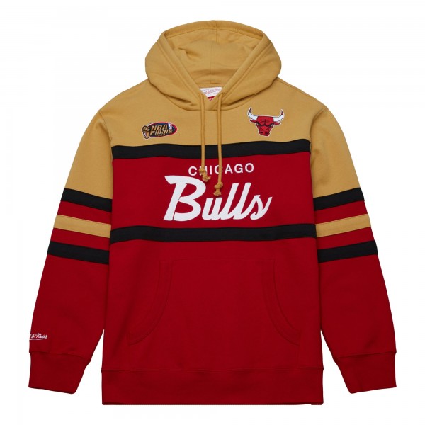 Толстовка Chicago Bulls Mitchell & Ness Head Coach - Red/Gold