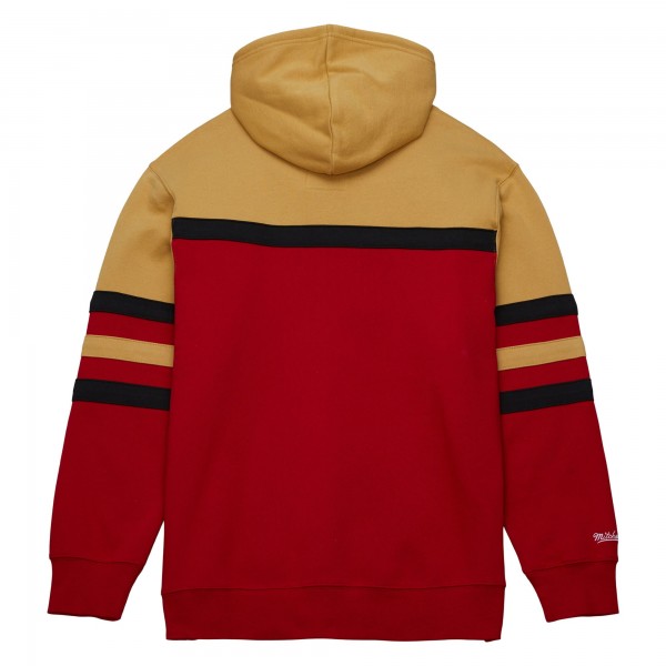 Толстовка Chicago Bulls Mitchell & Ness Head Coach - Red/Gold