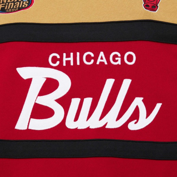 Толстовка Chicago Bulls Mitchell & Ness Head Coach - Red/Gold