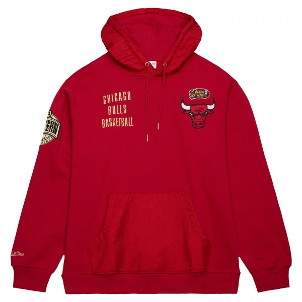 Толстовка Chicago Bulls Mitchell & Ness  Team OG 2.0 Vintage Logo Fleece - Red