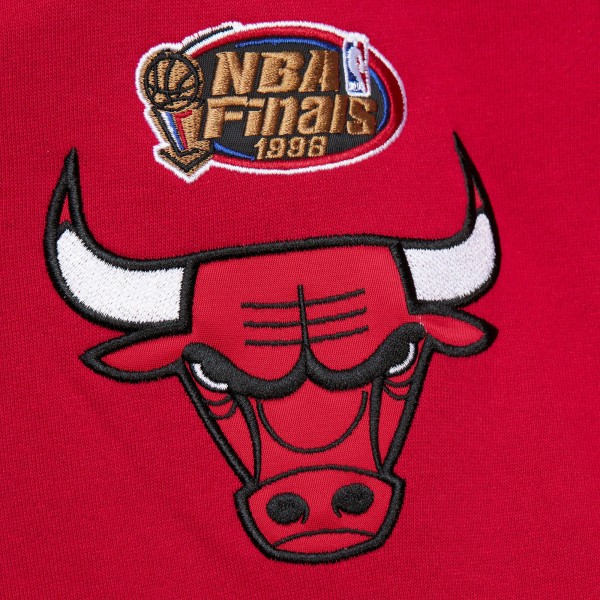 Толстовка Chicago Bulls Mitchell & Ness  Team OG 2.0 Vintage Logo Fleece - Red