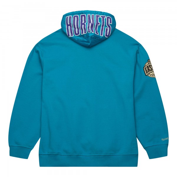 Толстовка Charlotte Hornets Mitchell & Ness  Team OG 2.0 Vintage Logo Fleece - Teal