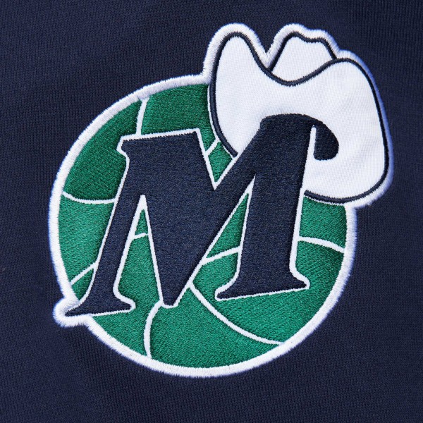 Толстовка Dallas Mavericks Mitchell & Ness  Team OG 2.0 Vintage Logo Fleece - Navy